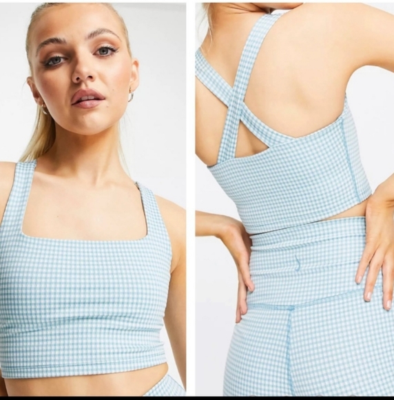 Nike Yoga Gingham Top
